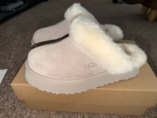 UGG Women's Disquette Slippers UK Size 7 Brand New with Box and Tags In Putty
