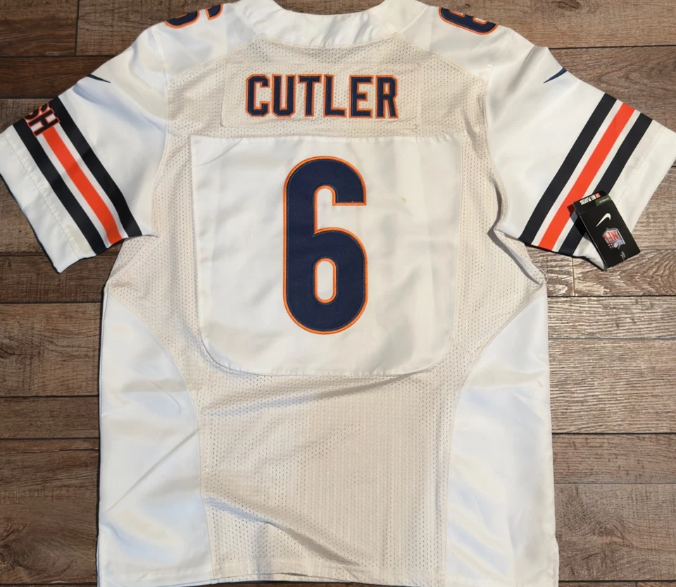 JAY CUTLER #6 CHICAGO BEARS NFL CAMISETA BLANCA TALLA 44 NUEVA CON ETIQUETAS Foto 2 de 2