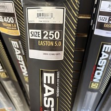 Easton 5.0 Shafts with Half Outs 250 1 doz.