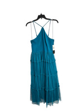 Adrianna Papell Mesh Halter Dress, Peacock - Womens Size 12 