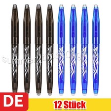 12 x Tintenroller radierbar Gelroller Ball 0.7 mm radierbarer Kugelschreiber Neu