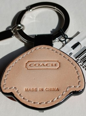 NWT Vintage Coach Ladybug Leather Keychain Purse Bag Charm Rare