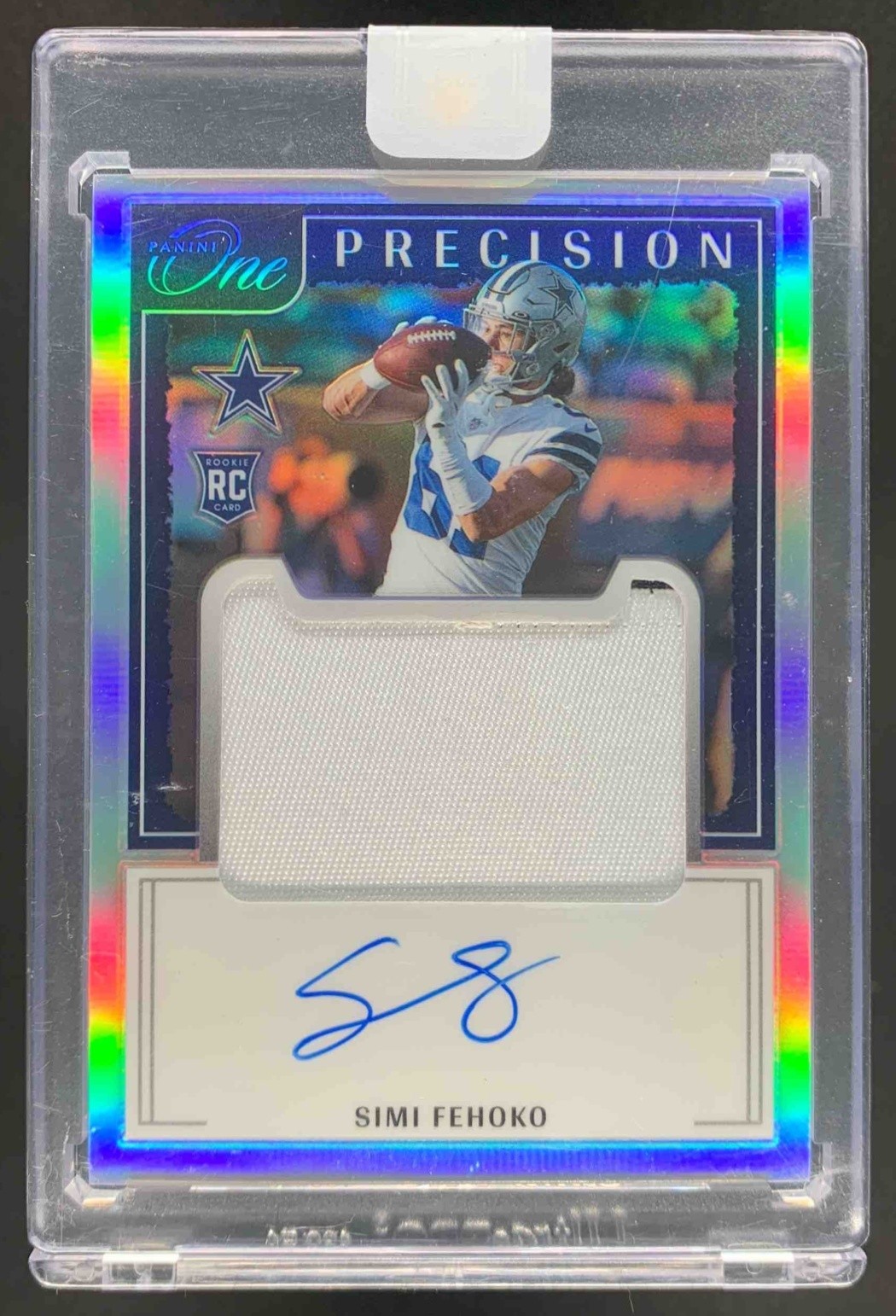 Simi Fehoko Panini One #330 Precision Patch Autograph