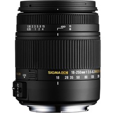 Sigma 18-250mm f3.5-6.3 DC Macro OS Hyper Sonic Motor Nikon F (Black)