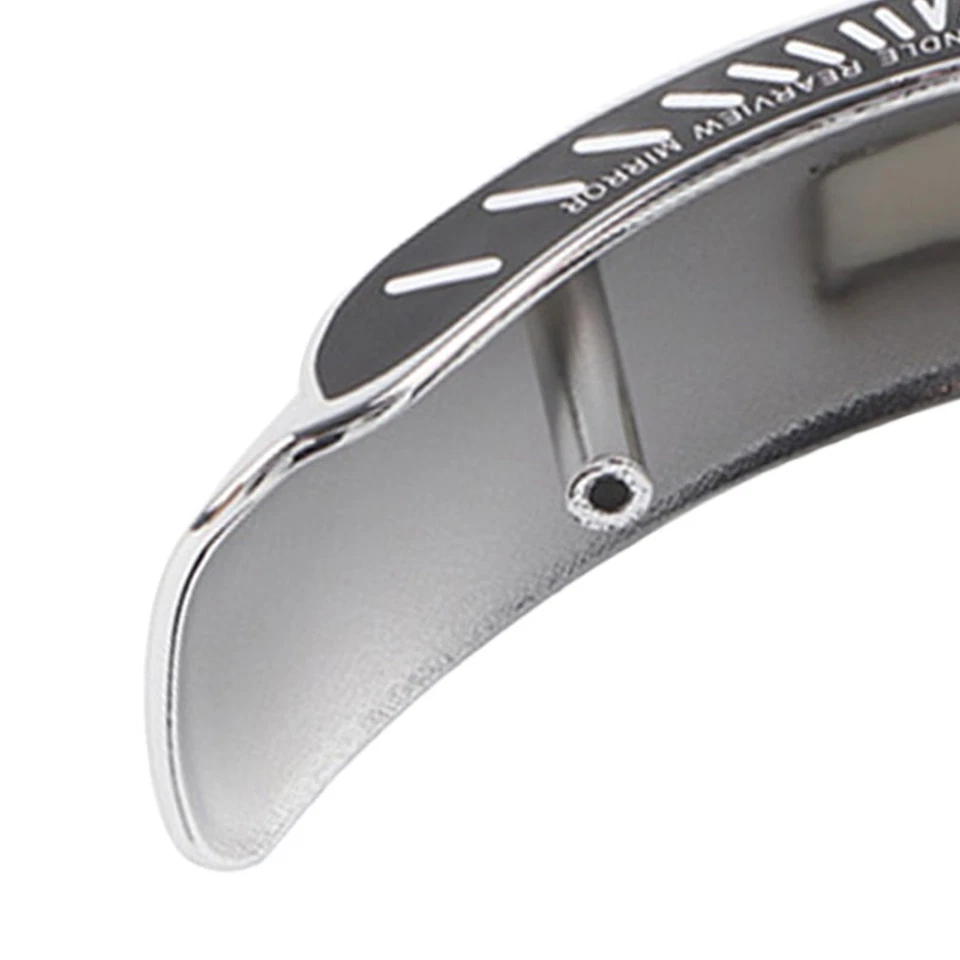 1 Universal Motorcycle Wide Angle Rearview Mirror For Sport Bikes Silver Chrome - Image 2 of 4