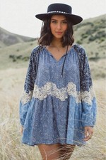 NWT Loft Woman’s Dress Size Large Boho Countycore Western Prairie