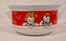 CAMPBELL'S SOUP BOWL WITH HANDLES EXCELLENT CONDITION MISSING LID