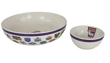 NFL Football Superbowl Chip and Dip Snack Tray Bowl XL 40th Anniversary 3 a Day