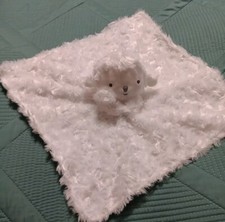 Carters Just One You White Sheep Lamb Security Lovey Blanket Plush Stars