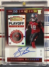 2019 PANINI CONTENDERS SHAQUIL BARRETT ROOKIE, #300, AUTO PLAYOFF TICKET, #98/99