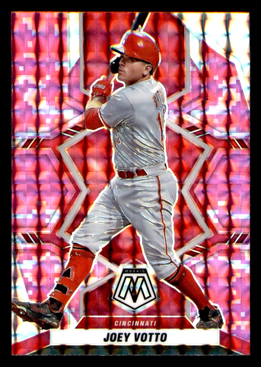 2022 Panini Mosaic Joey Votto Mosaic Pink Camo Prizm #32