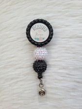 Registered Nurse Badge Reel, RN ID badge holder
