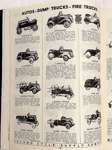 1938 Island Cycle Supply Co Ristampa catalogo biciclette e giocattoli + caricatori biciclette Pr anni '30 - Foto 7 di 24