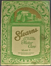 1925 Stearns Brochure Knight 6 Touring Car Coupe Brougham Sedan Nice Original 25