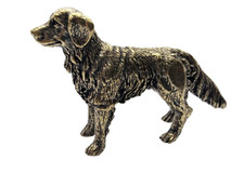 Kupfer Messing Figur Schäferhund Hirten Hund  Setzkasten Hund