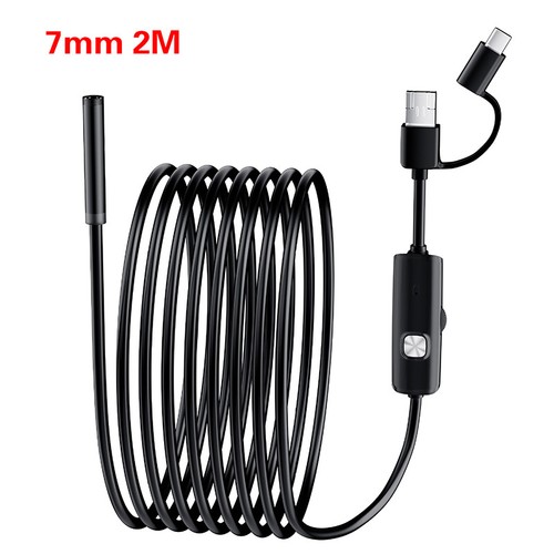 1PCMini Camera 7mm 2M Hard Wire Android Type-C USB Car Detection Camera Pipe _fl - Photo 14/16