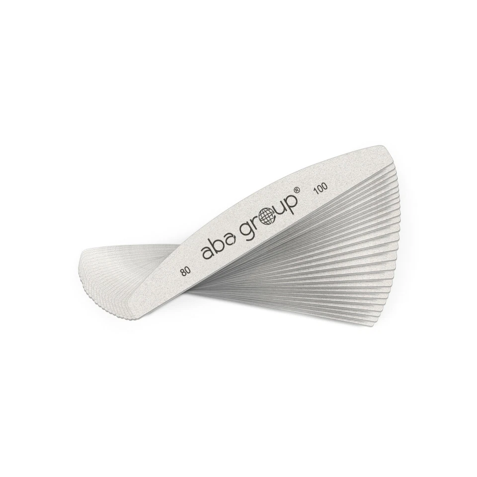ABA Group Half-moon Nail File Gradation 80/100, 150/180, 100/180, 180/240