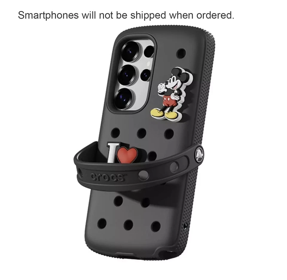 Capa preta com berloques Jibbitz SAMSUNG Galaxy S25 Series x Crocs Bon - Imagem 2 de 4