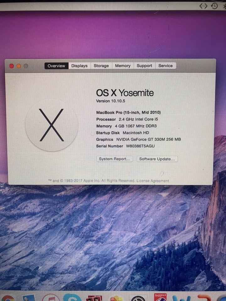 Apple MacBook Pro 15" 2010 · i5 · 4GB · 500GB, photo 2 of 5