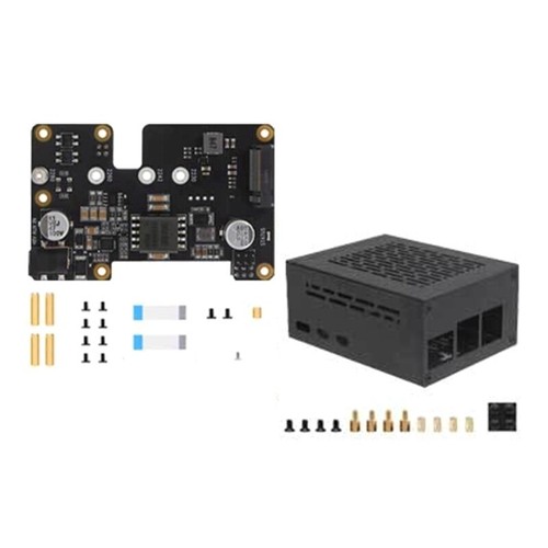 X1012 PCIe to M.2 POE NVMe SSD and POE Shield for RPi 5 M.2 NVMe SSD Ethernet - Afbeelding 9 van 10