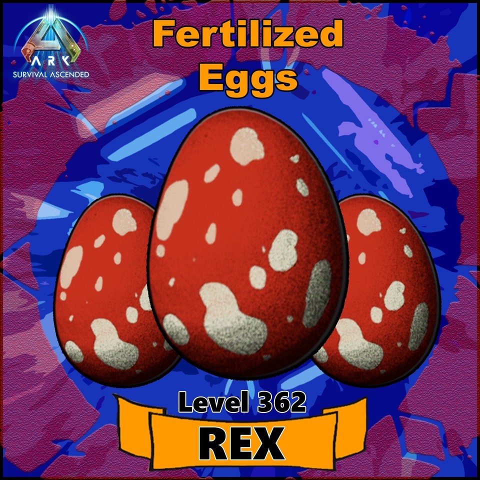 Ark Survival Ascended PC/PS5/XBOX Oficial PVETOP Stats REX Color Fert Eggs