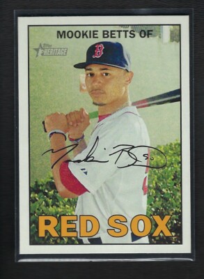 2016 Topps Heritage Short Print *** MOOKIE BETTS SP # 469 MINT | eBay