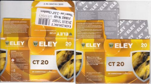 522A) ELEY CT20 20g 70mm 28g No 7 1/2 EMPTY SHOTSHEL BOX - Picture 1 of 1