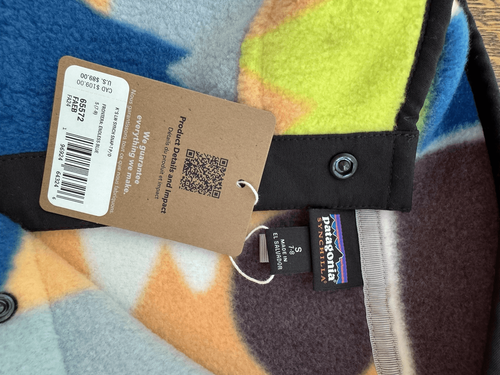 $89 Patagonia's Kid's Lightweight Synchilla Snap-T Frontera Endless Blue S(7-8) - Picture 4 of 6
