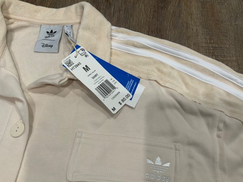NUOVO cardigan donna Adidas Originals Disney Lilo & Stitch beige HT3945 taglia M - Foto 10 di 11