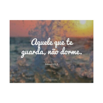 Poster do Salmo 121:3 