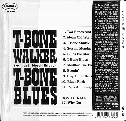 T-BONE WALKER T-Bone Blues  [Paper Sleeve CD] - Picture 3 of 3