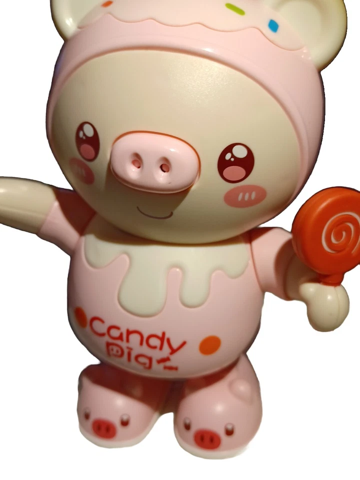 Muñeca de juguete electrónica mejorada para bailar cerdo mascotas, iluminación eléctrica música torcida Foto 2 de 4