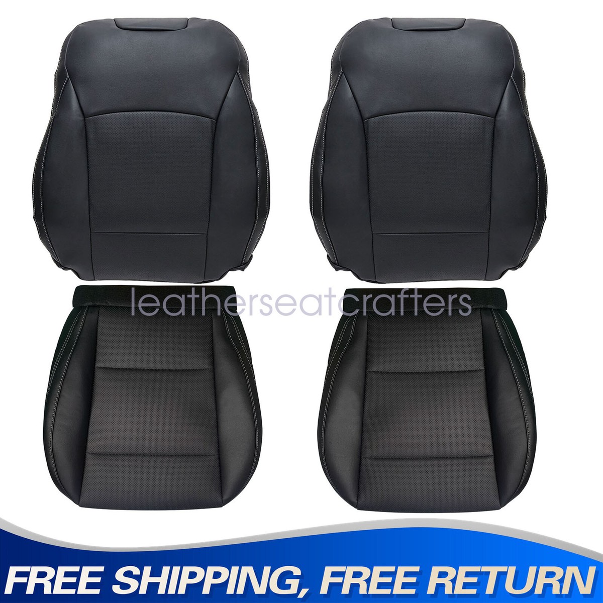 For 15-19 Subaru Legacy Driver Passenger Bottom-Top Black