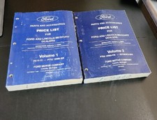 2000 FORD LINCOLN MERCURY PARTS & ACCESSORIES PRICE LIST  CATALOG MANUAL VOL 1-2