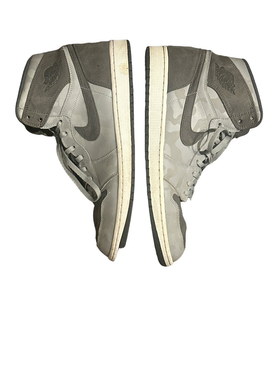 Size 13 - Air Jordan 1 Retro Premium High Grey Camo for sale