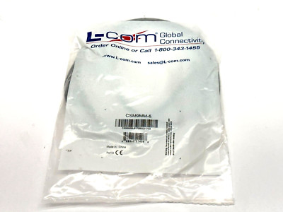 L-Com CSM9MM-5 Economy Molded D-Sub Cable DB9 Male / Male 5ft