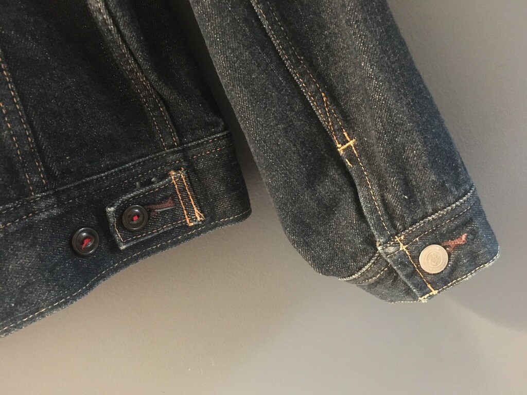 s.Oliver POCHES POITRINE - Veste en jean - hellblau/denim indigo 