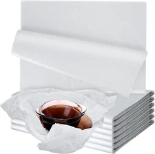 150 Sheets 24" X 36" White Tissue Paper Large Tissue Wrapping Paper Bulk Acid