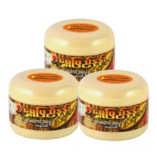 3x MYANMAR TANAKA THANAKA Powder 100%Original Reduce acne Dark spots Melasma 50g