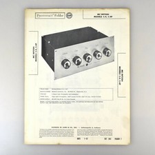 McIntosh C-4 C-4P Audio Preamplifier Compensator SAMS Photofact Manual 343-7