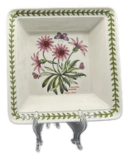Portmeirion Botanic Garden Bowl Square Low 7" Treasure Flower