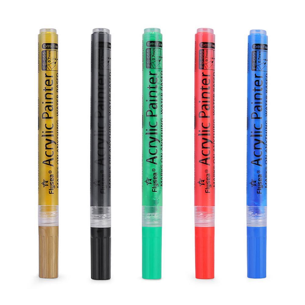2PCS Golf Pen Acrylic Ink Colorful Color Changing Pen for Golfers Gift