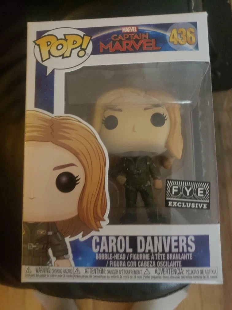 Funko Pop Marvel Captain Marvel Carol Danvers 436 FYE Exclusive