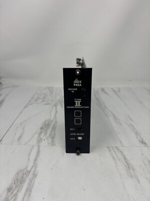 DBX 942A Type II Noise Reduction White