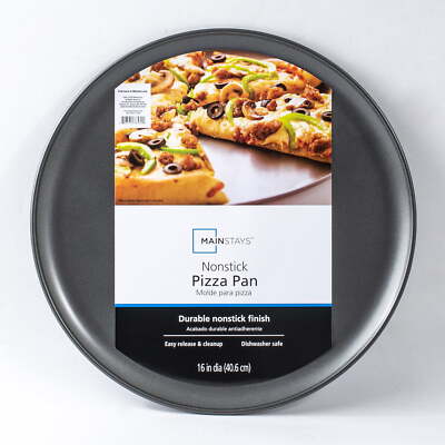 16 inch Non-Stick Pizza Pan, Large, Gray