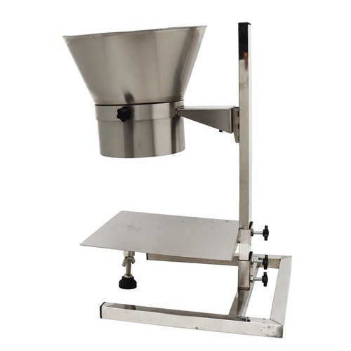 7" Dia. Stainless Steel Sorting Funnel Feeding Hopper with Support Stand Manual - Picture 6 of 24