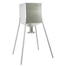 Steel 450lb Gravity Feeder Zinc-Plated For Deer Turkey Big Wild Game Hunting