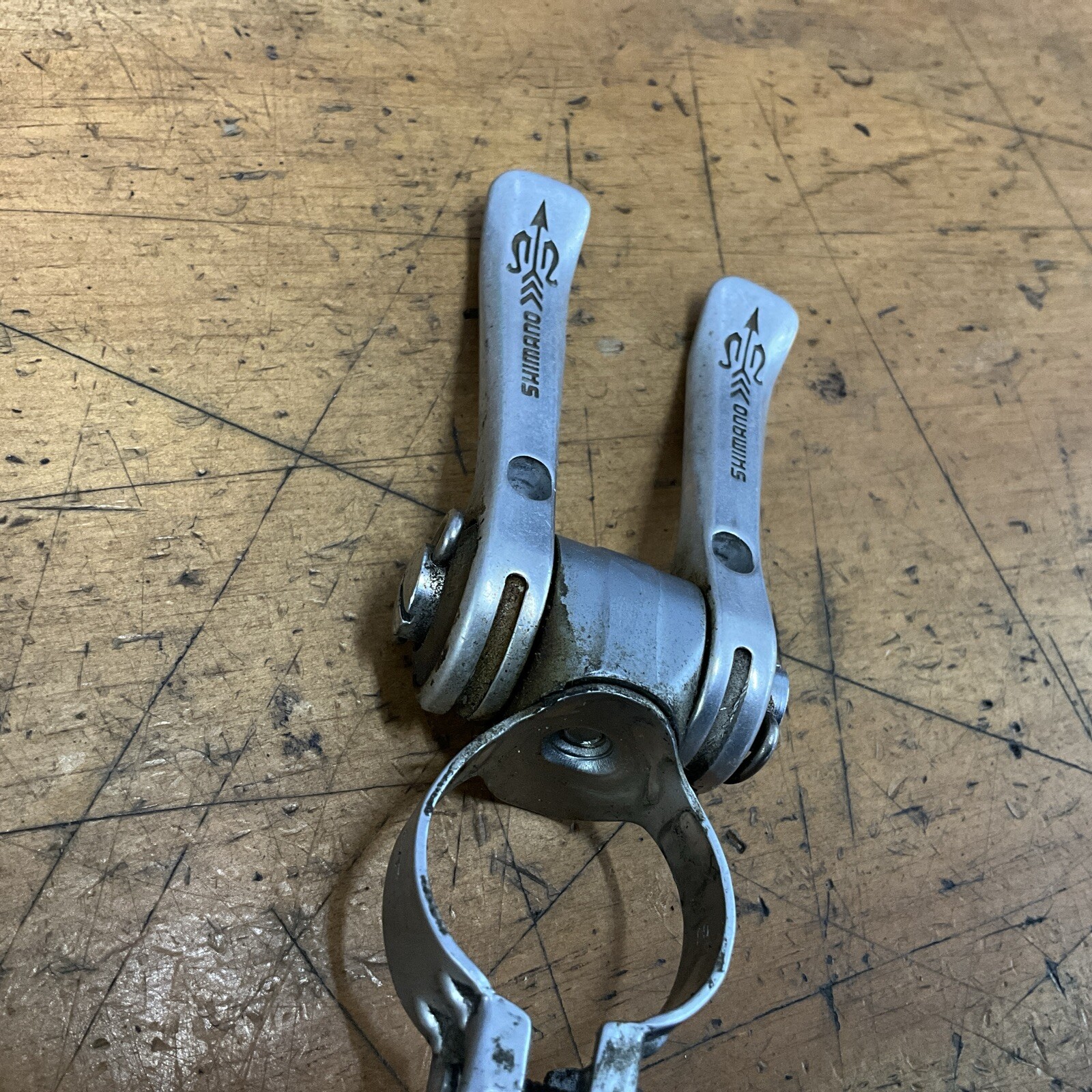 Vintage Shimano 105 Golden Arrow Downtube Shifter Set With Clamp eBay