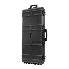 Westcott 4418 Black Rolling Hard Case with Pick and Pluck Foam Insert