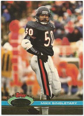 MIKE SINGLETARY 1991 Topps Stadium Club card #314 Chicago